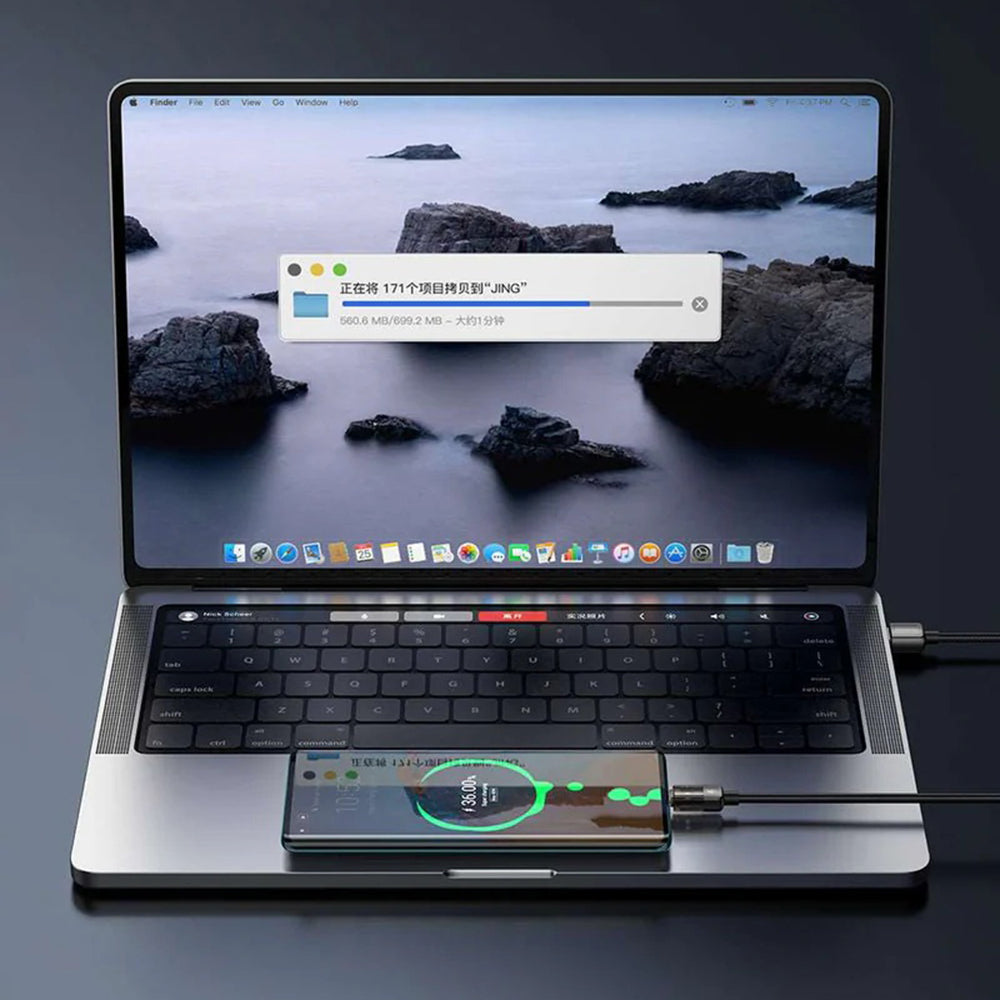 USB-A to USB-C McDodo CA-3150 Auto Power Off Data and Charging Cable, 100W, 1.2m, Black