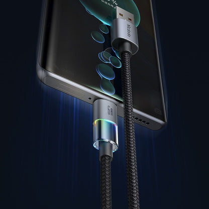 USB-A to USB-C McDodo CA-8180 Colorful Data and Charging Cable, 66W, 1.2m, Black