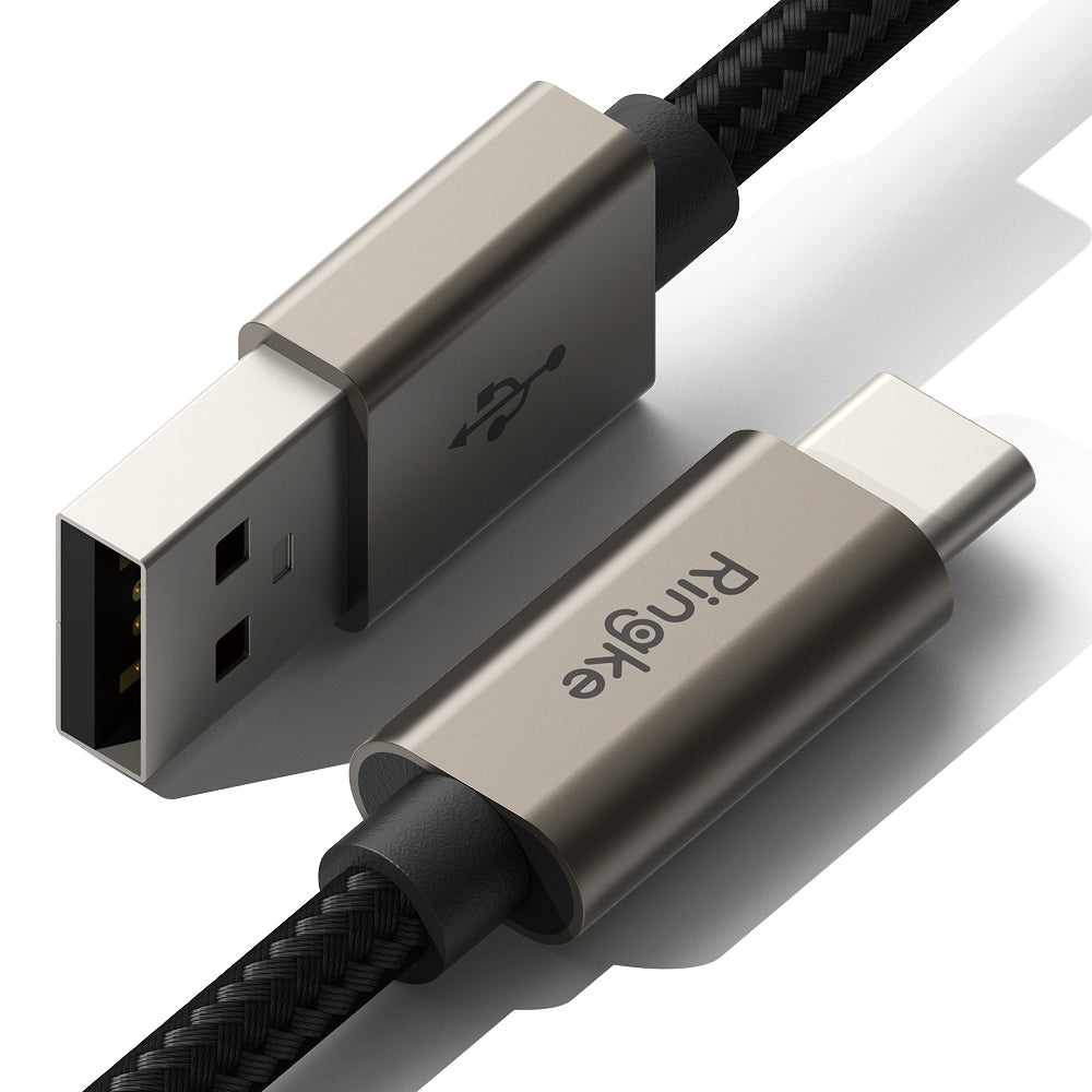 USB-A to USB-C Ringke Data and Charging Cable, 60W, 2m, Black