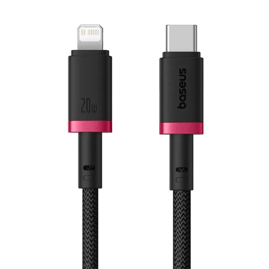 USB-C to Lightning Data and Charging Cable Baseus Dura Series, 20W, 1m, Red Black P10377800U01-01