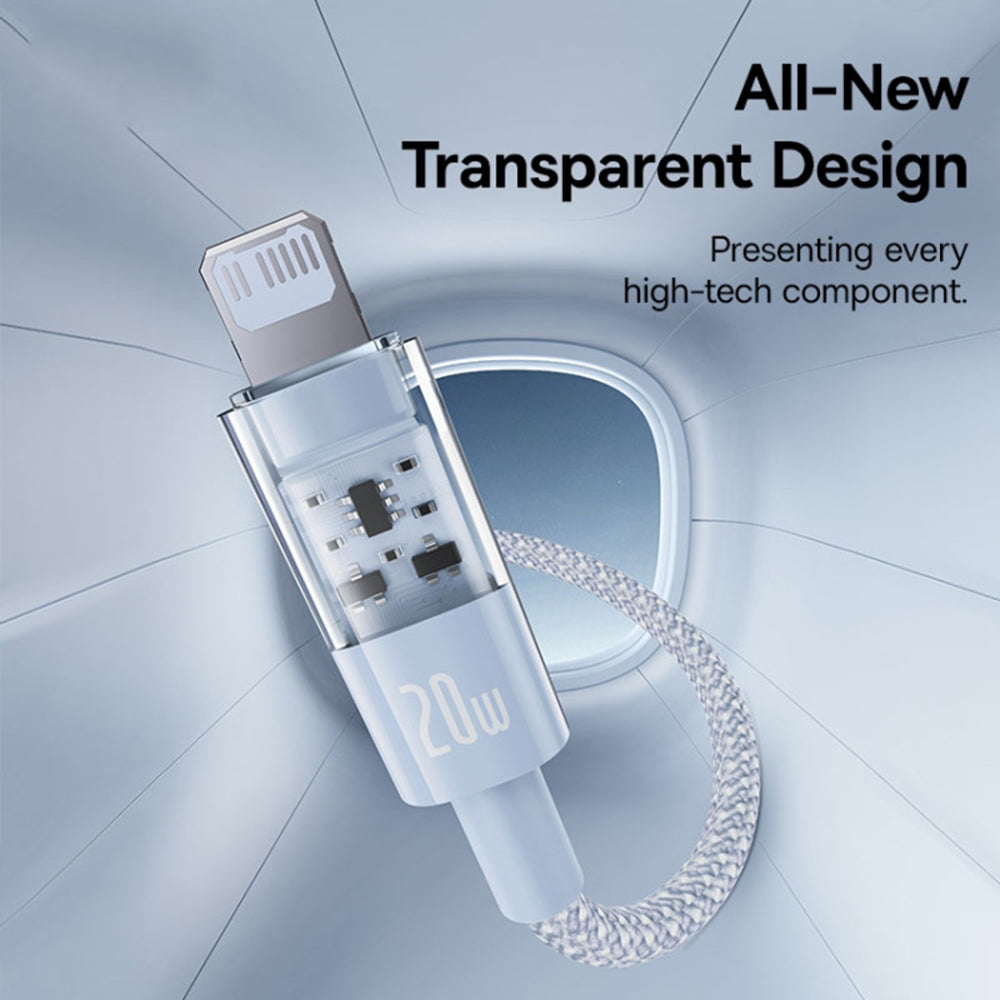 USB-C to Lightning Baseus Gem Data and Charging Cable, 20W, 1m, Blue P10373001311-00