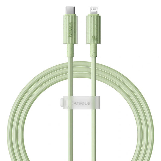 USB-C to Lightning Data and Charging Cable - Baseus Habitat, 20W, 1m, Green P10360201631-00