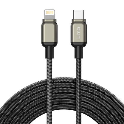 USB-C to Lightning Data and Charging Cable Lito LD17, 20W, 1m, Black