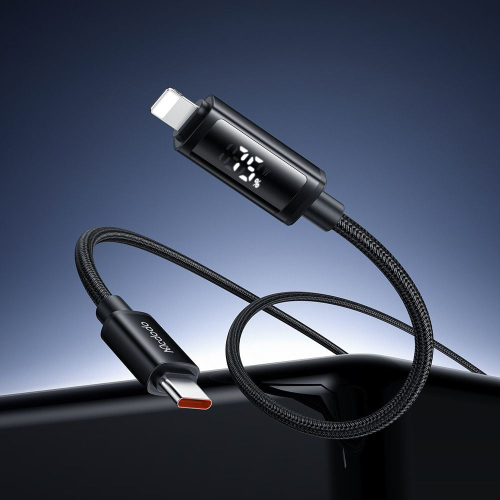 USB-C to Lightning McDodo CA-7990 Data and Charging Cable, 36W, 1.2m, Black