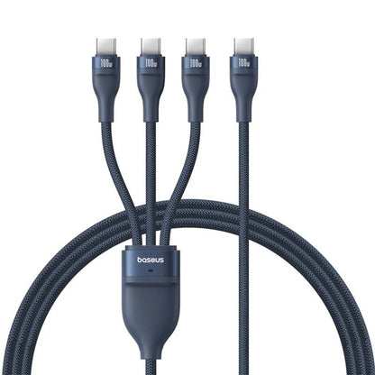 USB-C Charging Cable - 3 x USB-C Baseus Flash Series III 3in1, 100W, 1.5m, Blue P10377503321-00