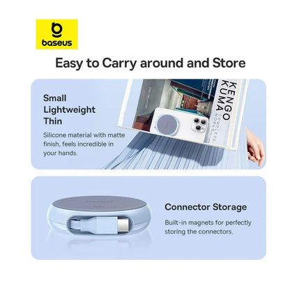 USB-C Data and Charging Cable - USB-C Baseus Pathfinder Retractable, 100W, 1m, Blue P10368400311-00