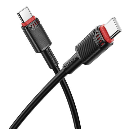 USB-C Data and Charging Cable - USB-C Borofone BX110 Beneficio, 60W, 1m, Black