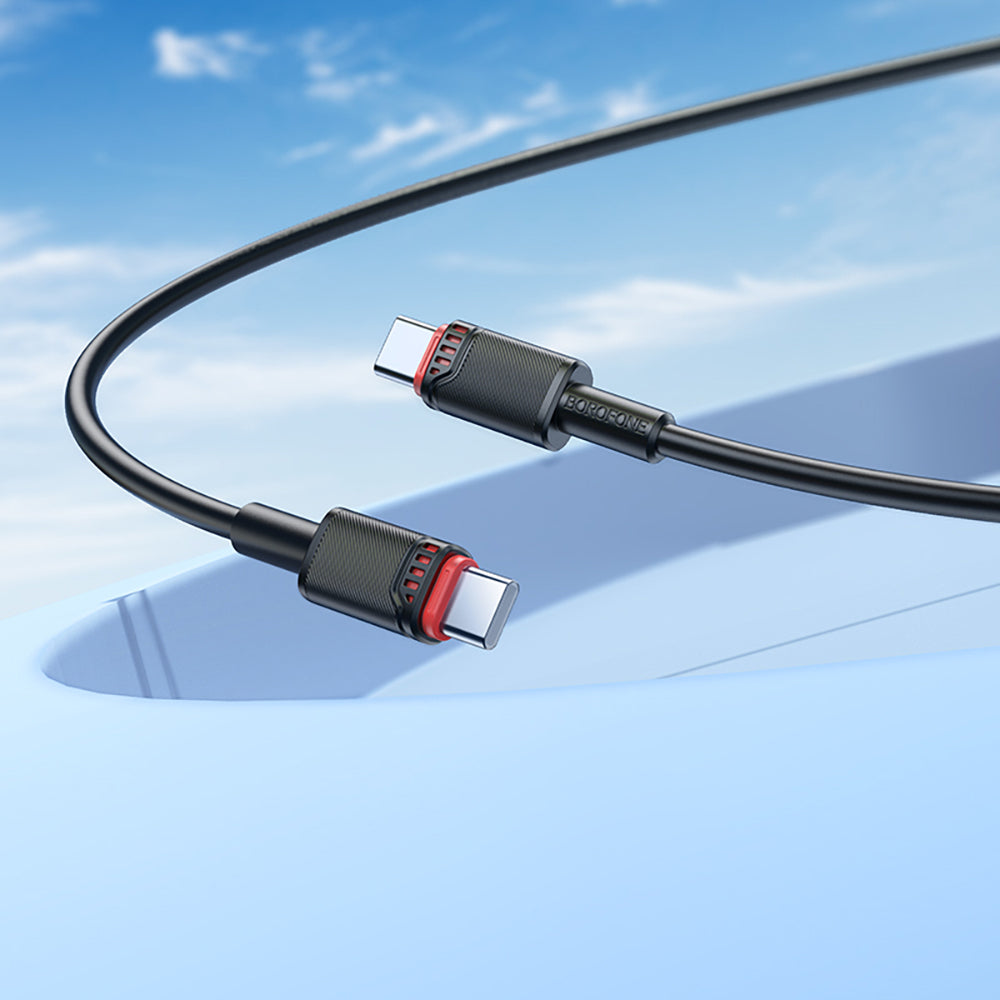 USB-C Data and Charging Cable - USB-C Borofone BX110 Beneficio, 60W, 1m, Black
