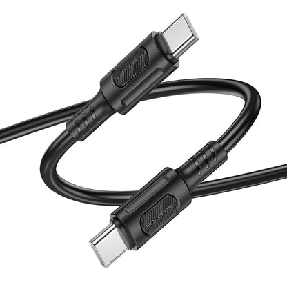 USB-C Data and Charging Cable - USB-C Borofone BX111 Feliz, 60W, 1m, Black