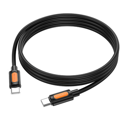 USB-C Data and Charging Cable - USB-C Borofone BX114 Silicone, 60W, 1m, Black