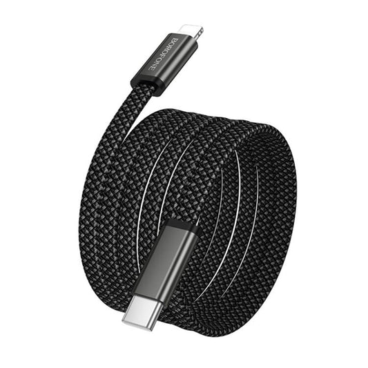 USB-C Data and Charging Cable - USB-C Borofone BX124 Peace, 30W, 1m, Black
