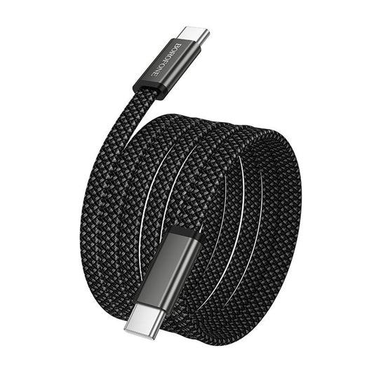 USB-C Data and Charging Cable - USB-C Borofone BX124 Peace, 60W, 1m, Black