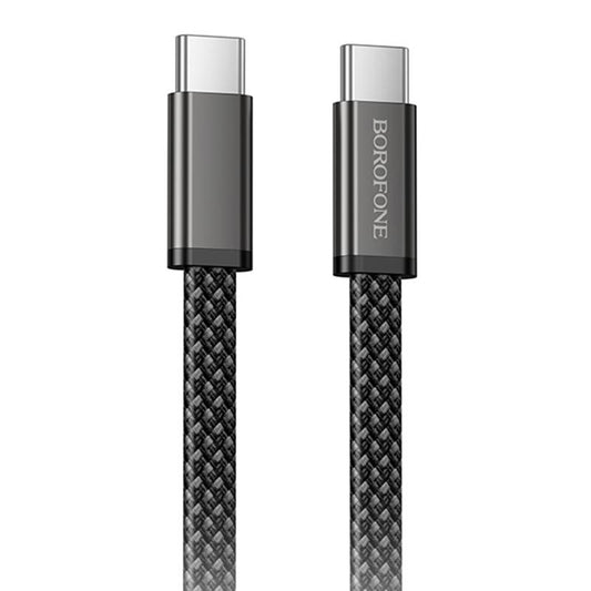 USB-C Data and Charging Cable - USB-C Borofone BX124 Peace, 60W, 1m, Black