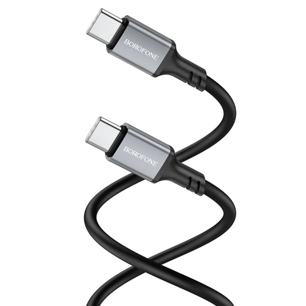 USB-C Data and Charging Cable - USB-C Borofone BX83, 60W, 1m, Black