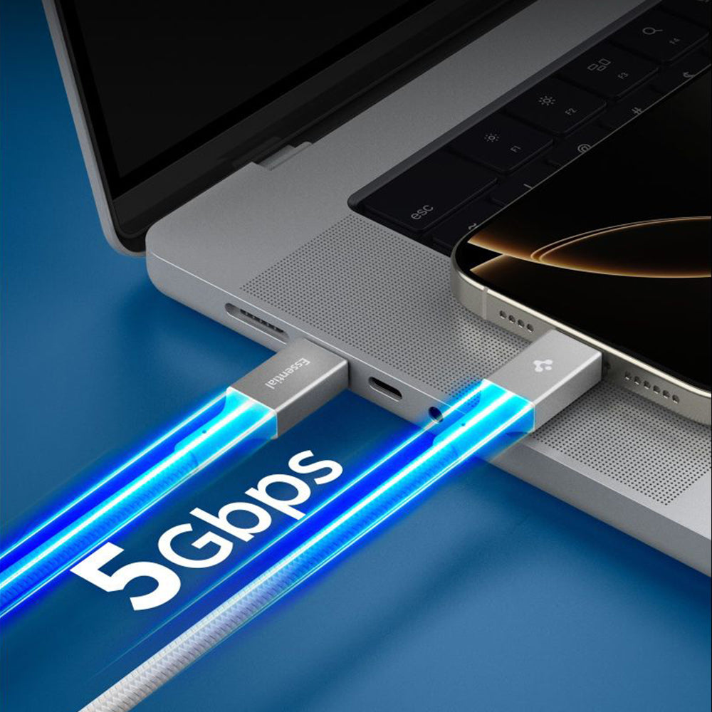 USB-C Data and Charging Cable - USB-C Spigen EB10010CC, 100W, 1m, White