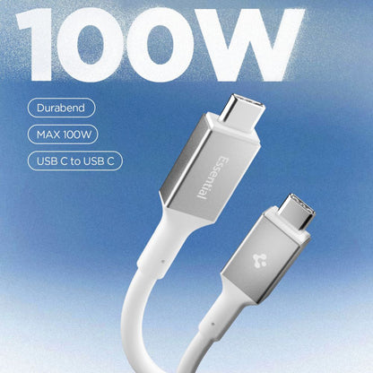 USB-C Data and Charging Cable - USB-C Spigen EB10020CC, 100W, 2m, White