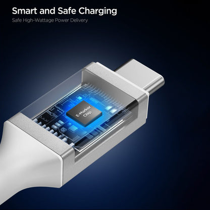 USB-C Data and Charging Cable - USB-C Spigen EB24012CC, 240W, 1.2m, White