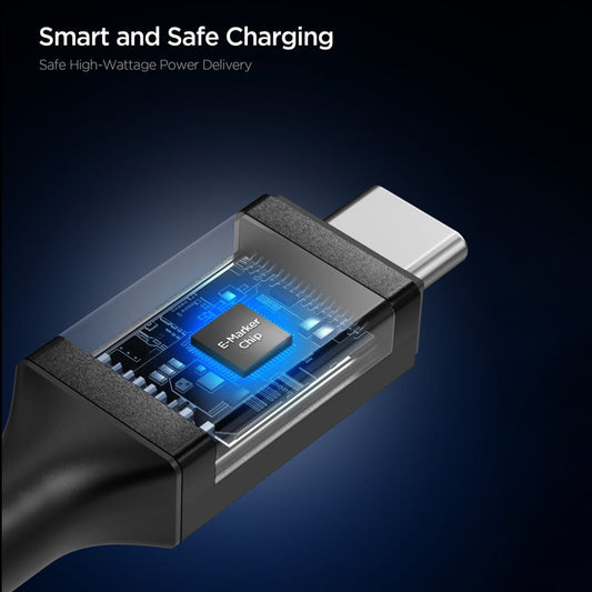 USB-C Data and Charging Cable - USB-C Spigen EB24015CC, 240W, 1.5m, Black ACA10423