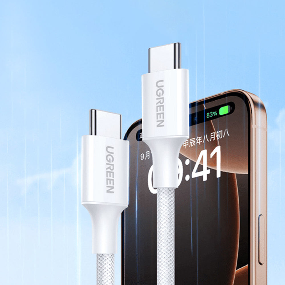 USB-C Data and Charging Cable - USB-C UGREEN L501, 60W, 1m, White