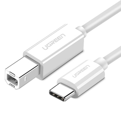 Printer Cable UGREEN US241, USB-C - USB-B, 1.5m, White 