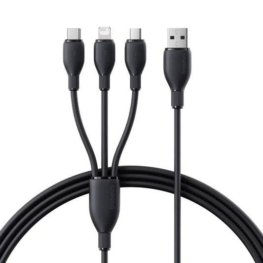 USB-C Charging Cable - Lightning / microUSB / USB-C Baseus Ultra Fast 3in1, 20W, 0.8m, Black P10377501111-00