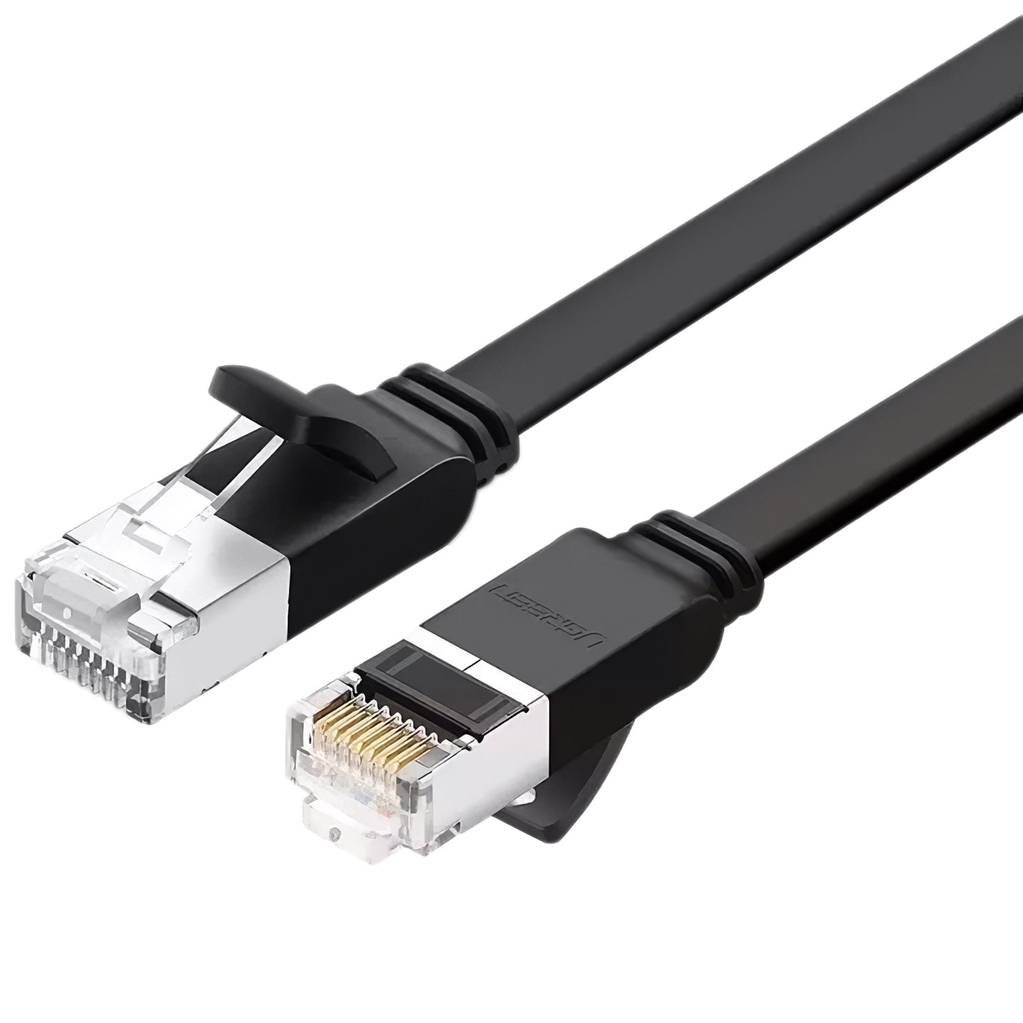 UGREEN Network Cable NW101 Flat, UTP, Cat6, 2m, Black 