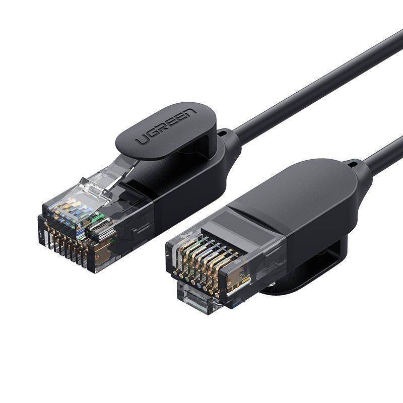 Network Cable UGREEN NW122, UTP, Cat6A, 10m, Black 