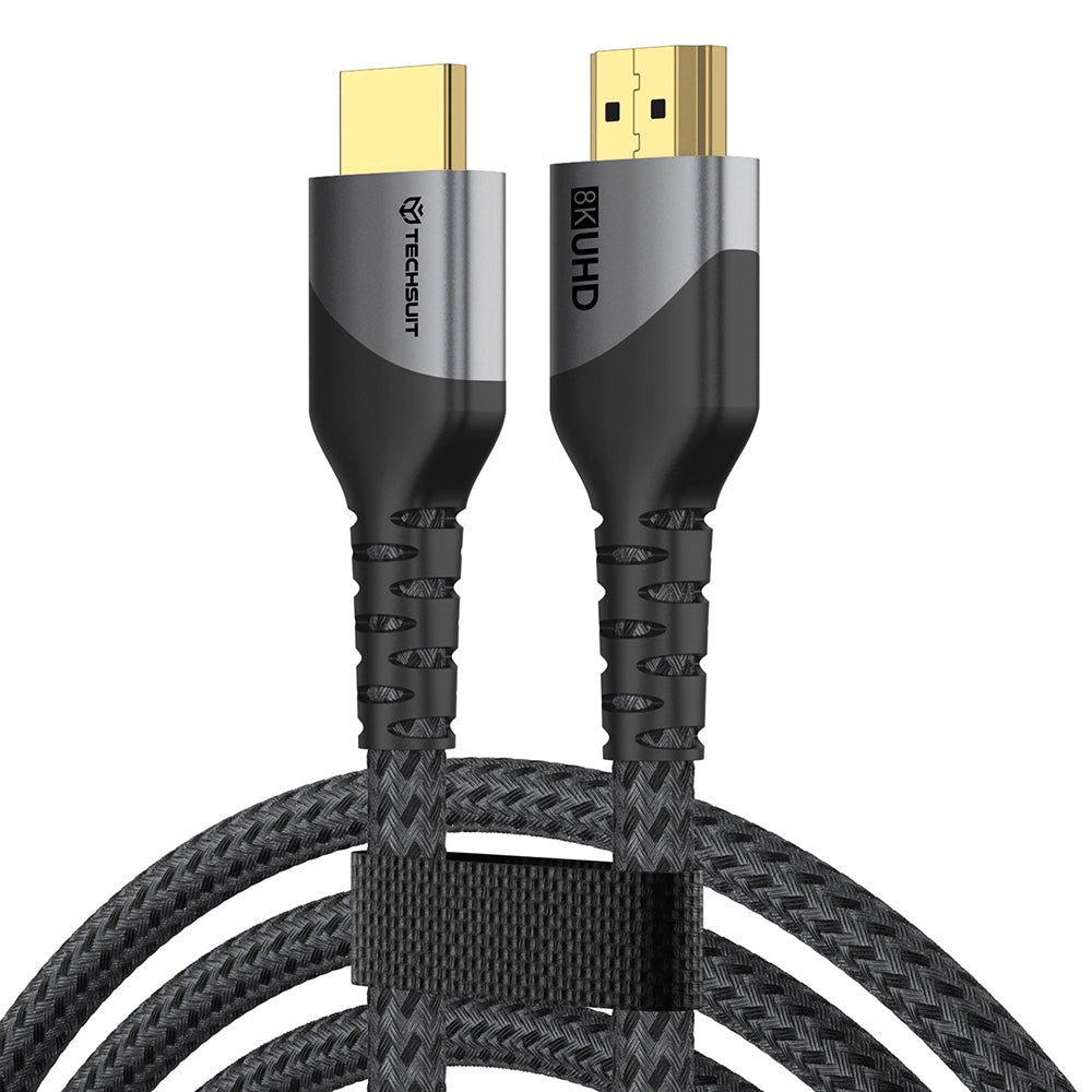 Techsuit NexusVision Pro CX3 Video Cable, HDMI - HDMI, 8K, 2m, Gray