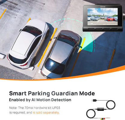 70mai Dash Cam A810, 4K, Wi-Fi, GPS, 3inch Display