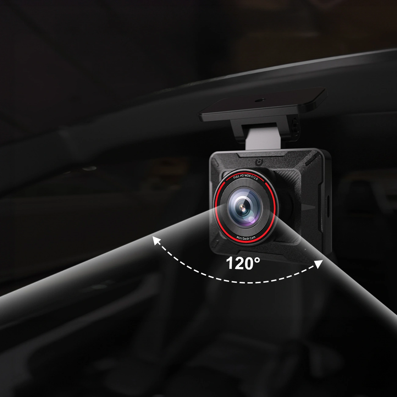 Akeeyo P1 Car Camera, 1080P, Wi-Fi