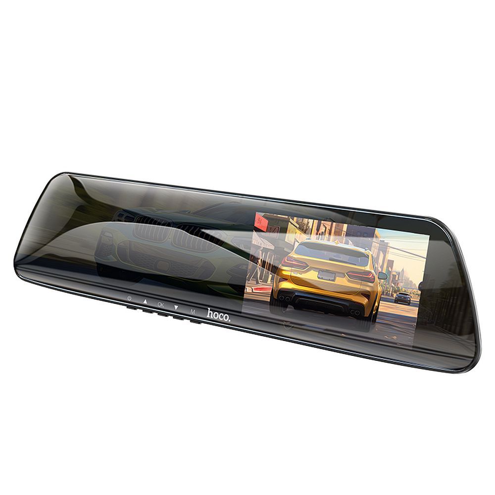 HOCO DV4 Mirror Front Back Face Car Camera, 4.5inch Display