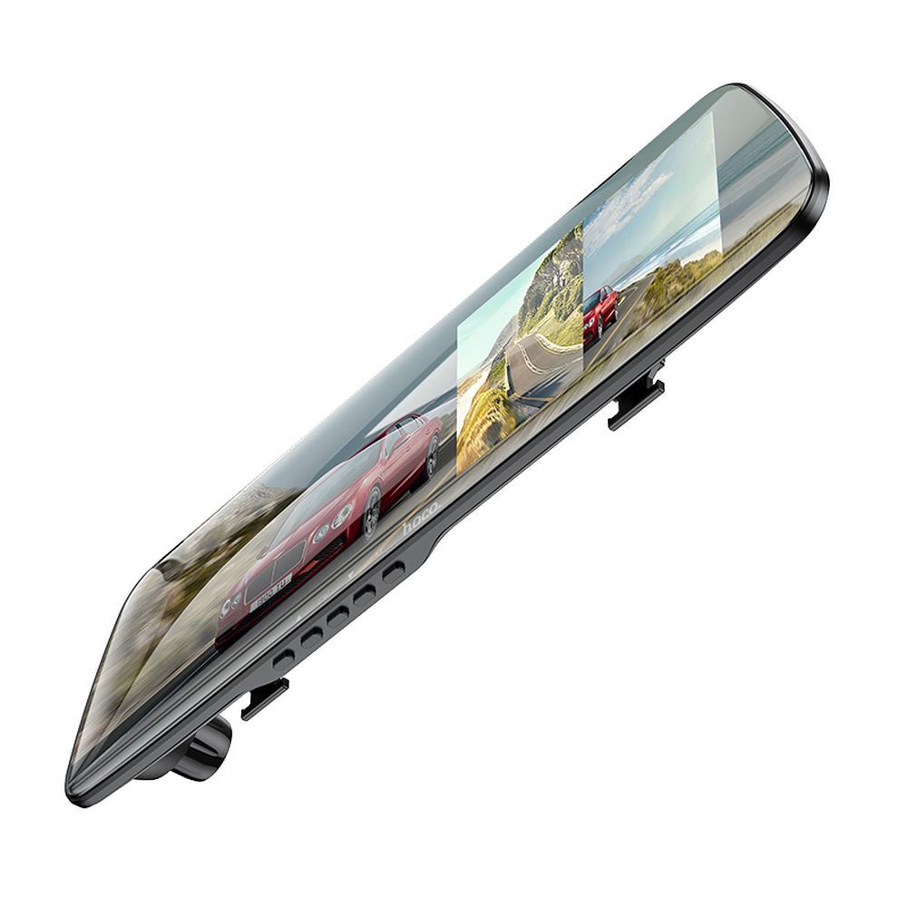 HOCO DV4 Mirror Front Back Face Car Camera, 4.5inch Display
