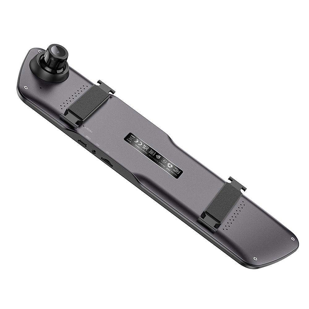 HOCO DV4 Mirror Front Back Face Car Camera, 4.5inch Display