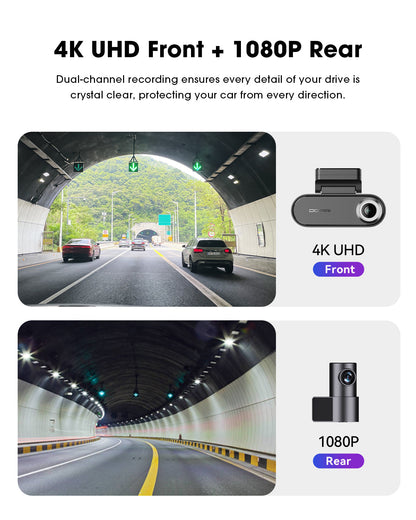 DDPAI N5 Dual 2026 Front Rear Car Camera, 4K, Wi-Fi, GPS, AI