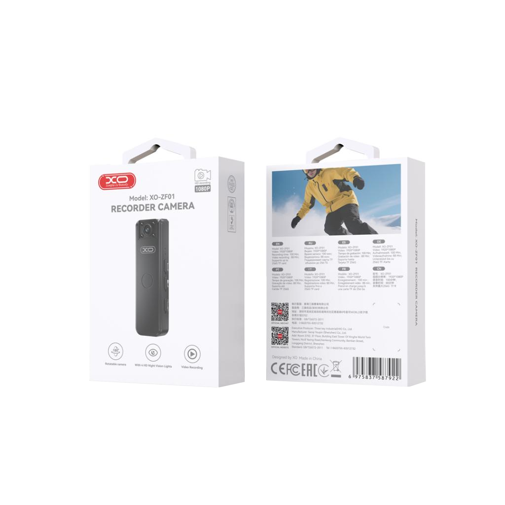 XO Design ZF01 Sport Camera, 1080P, Black