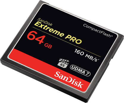 SanDisk Extreme Pro CompactFlash Memory Card, 64GB, UDMA 7 SDCFXPS-064G-X46