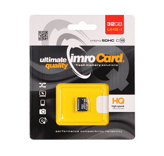 Imro microSDHC Memory Card, 32GB, Class 10 / UHS-1 U1