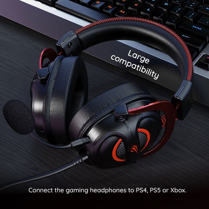 HAVIT H2002E Pro 3.5mm Gaming Headphones, 2m, Black