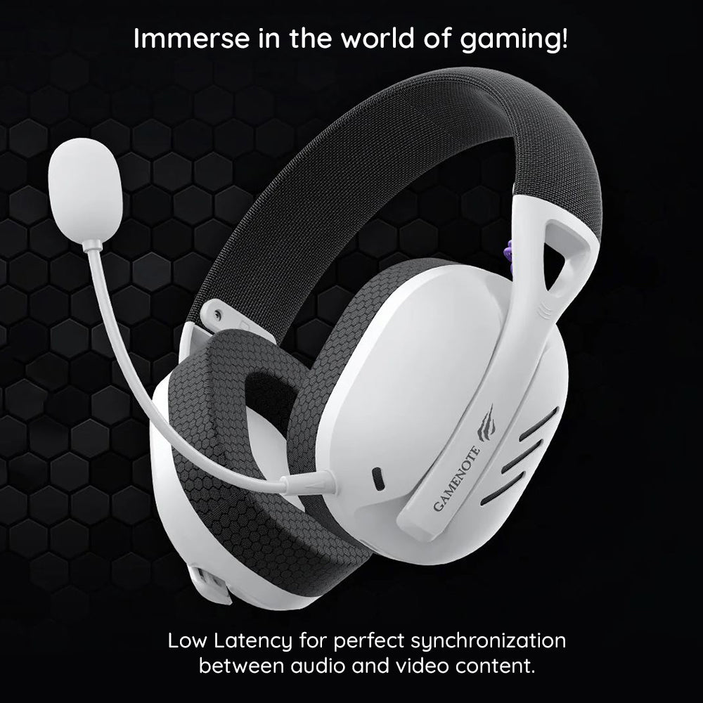 Wireless Gaming Headphones HAVIT Fuxi-H3, BT / Wi-Fi / Wired, Gray