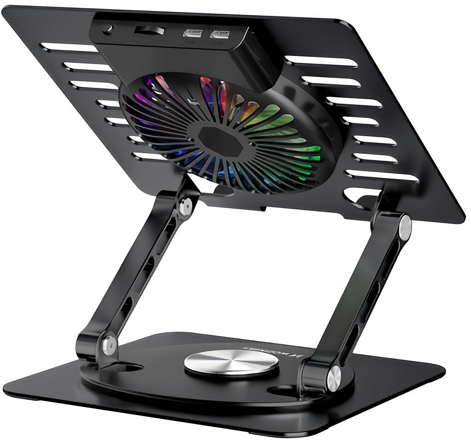 WZK CoolBase Laptop Cooler 10-inch–16-inch, RGB, Black