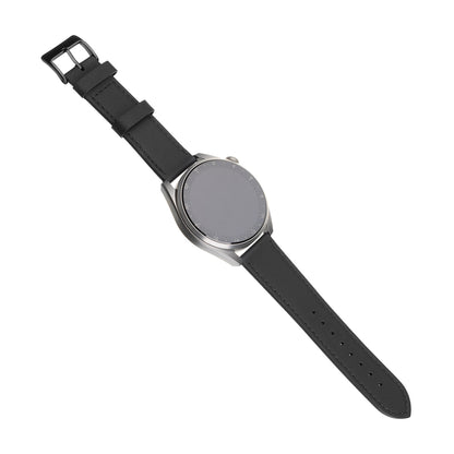 Fixed Leather Strap for Huawei Watch / Xiaomi Watch Series, 22mm, Black
