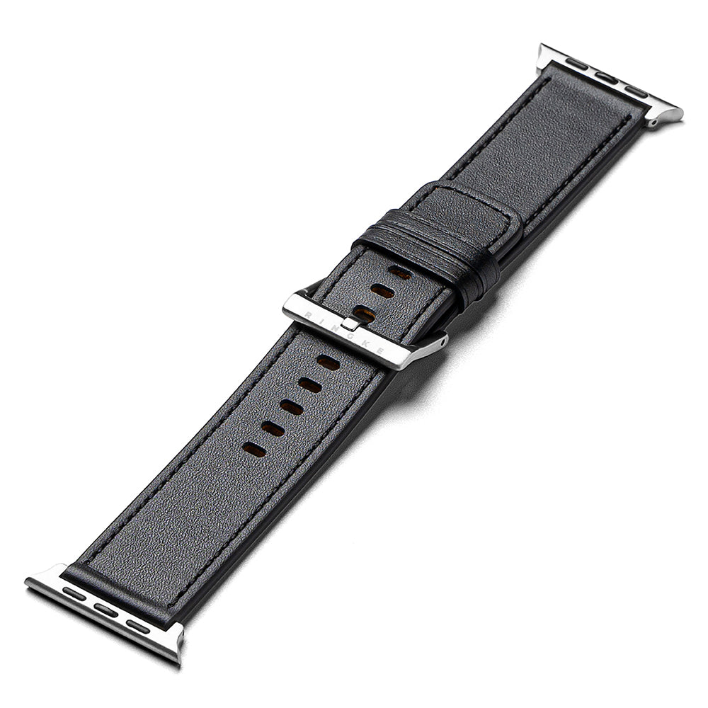 Ringke Leather One Strap for Apple Watch 49mm / 46mm / 45mm / 44mm / 42mm Series, Black