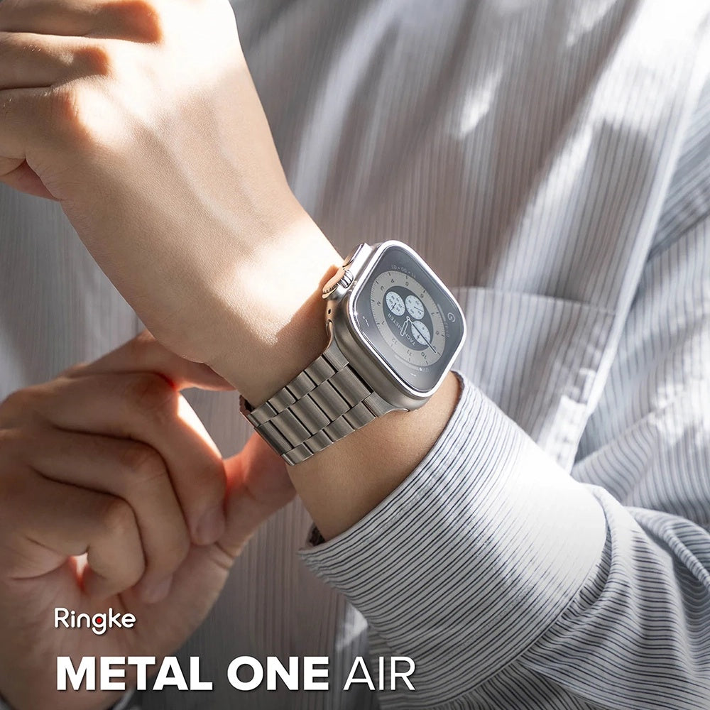 Ringke Metal One Air Strap for Apple Watch 49mm / 46mm / 45mm / 44mm Series, Silver
