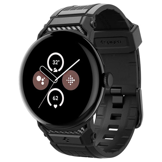Spigen Rugged Strap for Google Pixel Watch 41mm Series, Black AMP07556