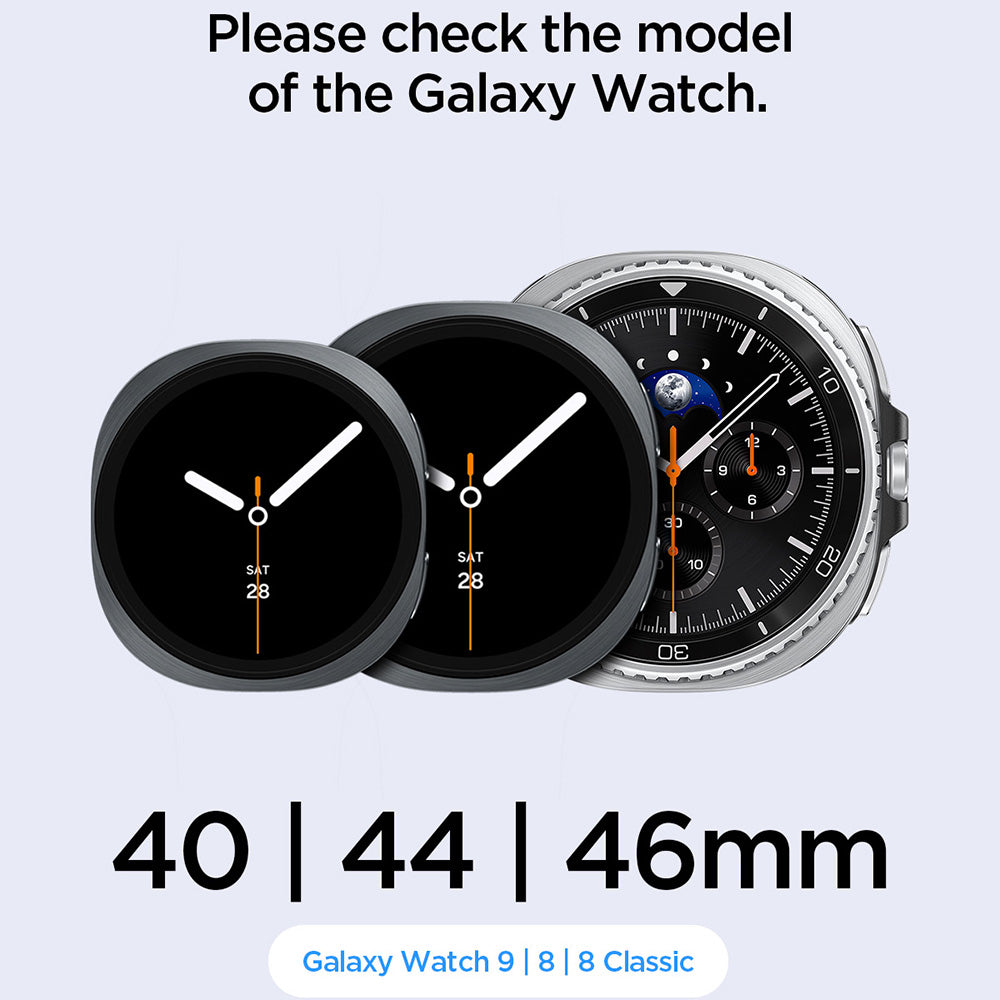 Spigen WBF1 Band for Samsung Galaxy Watch9 / Watch8 / Watch8 Classic Series, Black AMP11607