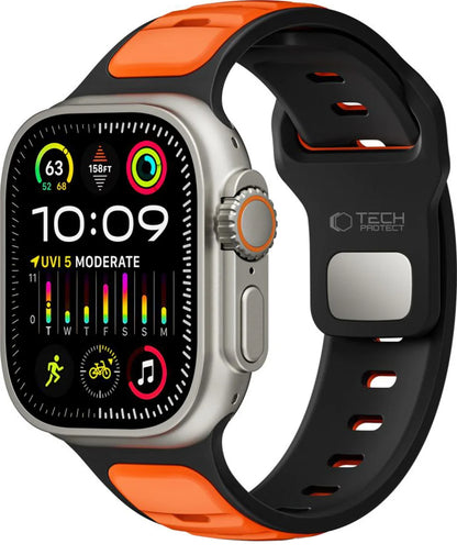 Tech-Protect Iconband Line Strap for Apple Watch 49mm / 46mm / 45mm / 44mm Series, Orange