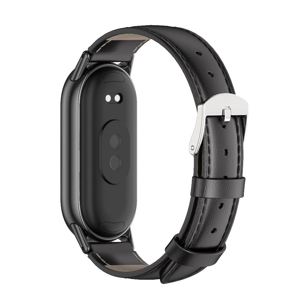 Tech-Protect Leatherfit Strap for Xiaomi Smart Band 8/9, Black 