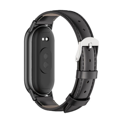 Tech-Protect Leatherfit Strap for Xiaomi Smart Band 8/9, Black 