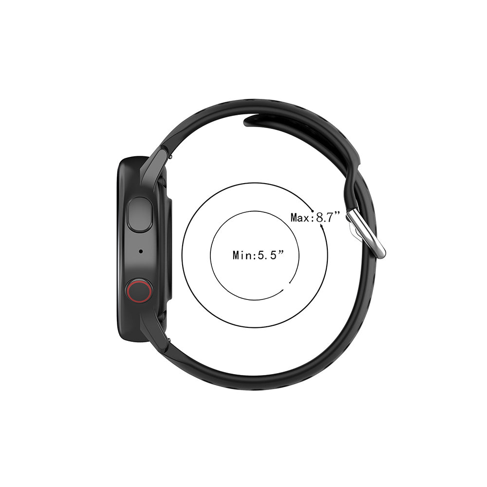 Techsuit W004 Strap for Samsung Galaxy Watch / Huawei Watch Series, 22mm, Dark Blue