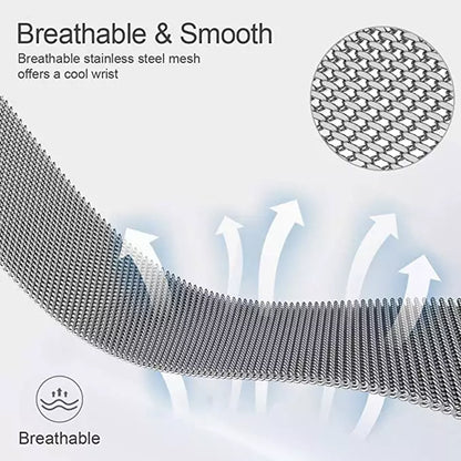 Techsuit W009 Strap for Samsung Galaxy Watch / Huawei Watch Series, 22mm, Silver